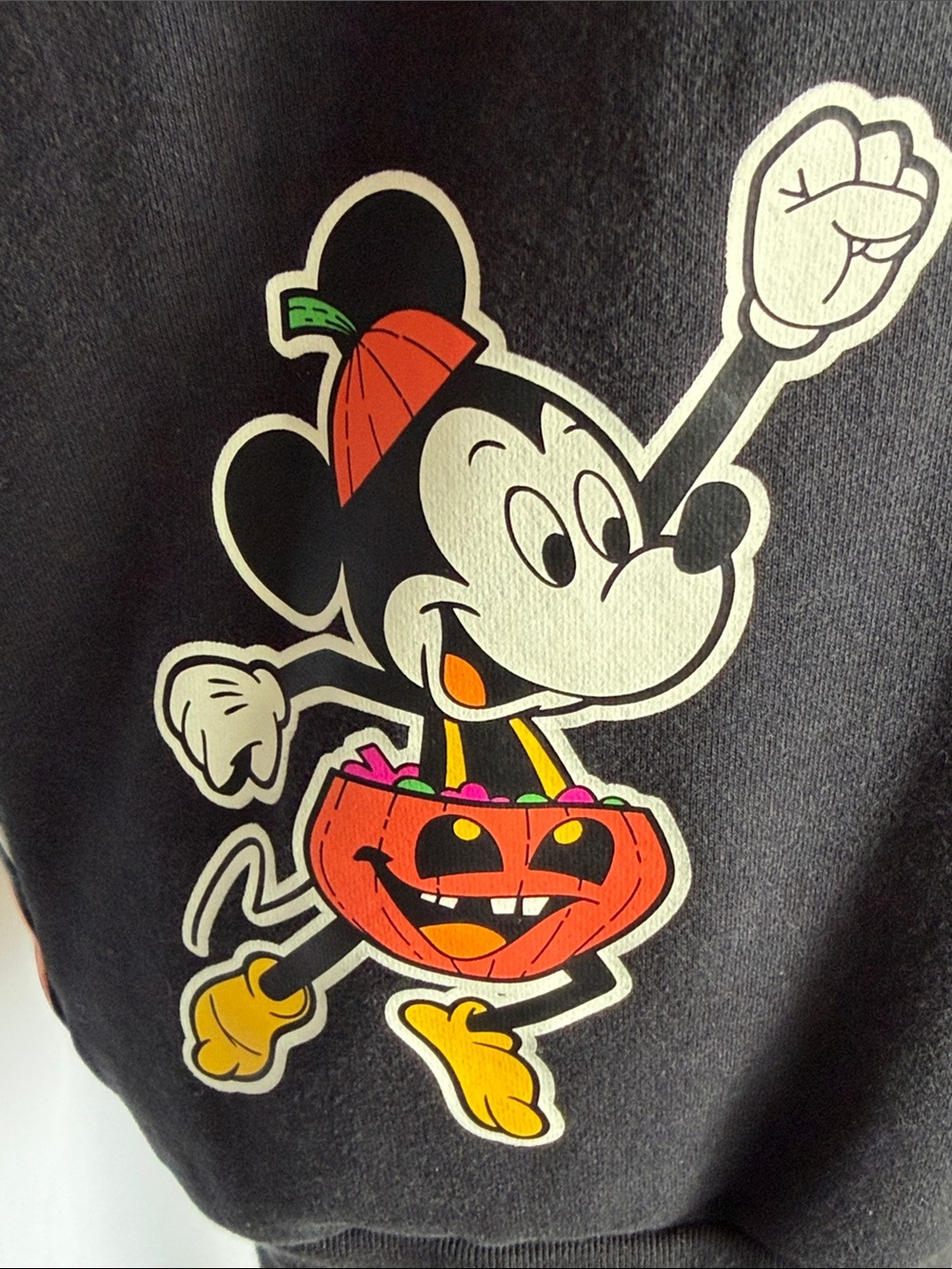 Disney Parks 2022 Halloween Trick or Treat Mickey and Friends Sweatshirt Size S - Picture 4 of 12